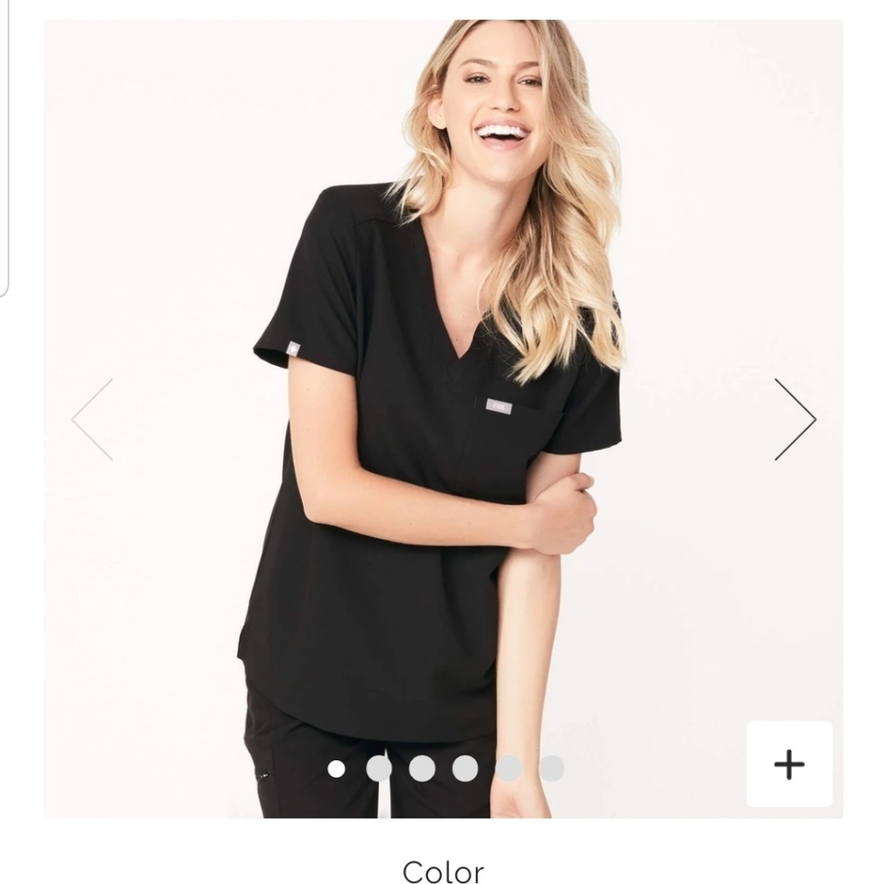 Regular Figs scrub set XXS **BLACK**